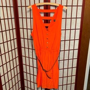 Forever 21 Orange Sleeveless V-Neck Sundress|Size 2X|NWT